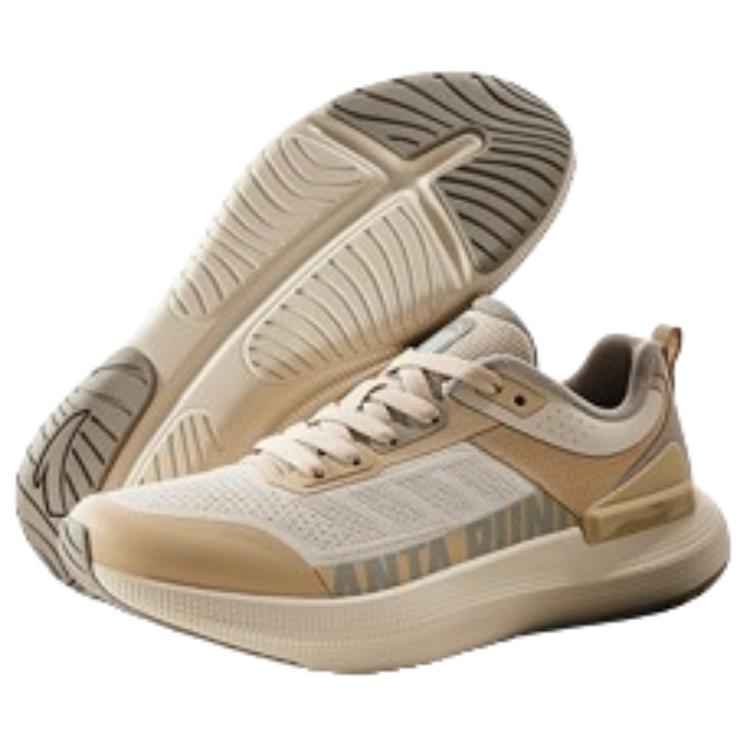 Anta Lightweight Comfortable Slip-Resistant Durable Breathable Low-Top Short Distance Running Shoes Women sneaker Ash-Gray 922445509-2