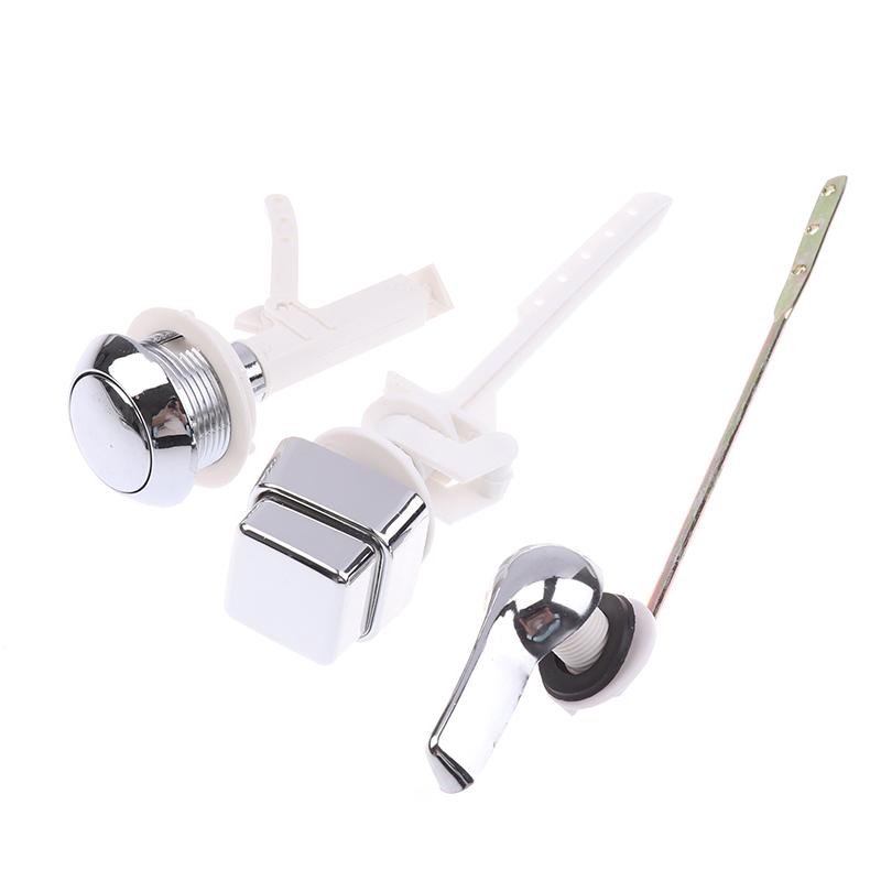 1Pc Plastic Push Button Toilet Flush Kit Front/Side/Top Mount Trip Lever Handle Side Button Switch For Toilet Seat Water Tank