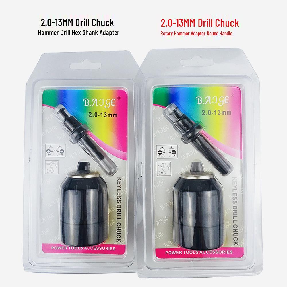 Impact Drill & Electric Hammer Conversion Set - Universal Quick Chuck & Connecting Rod Accessories