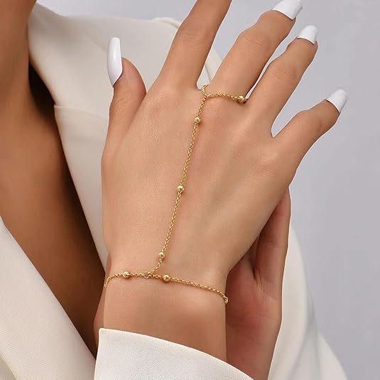 Stainless steel bracelet women's finger chain