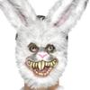 Smiffys Unisex-Maske für Erwachsene, weißes Kaninchen, böse
