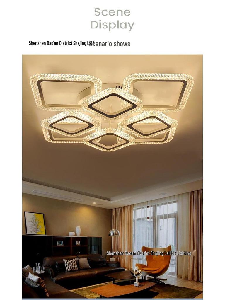 Modern Minimalist Acrylic LED Ceiling Light for Living Room