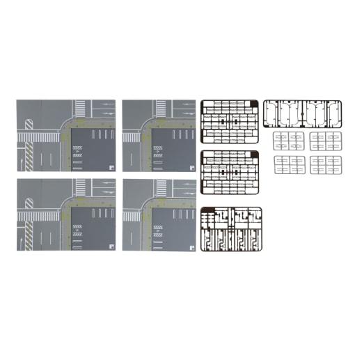 KATO N Gauge Unitram Expansion Set, Street Corner, 40-823, Model Railroad Supplies