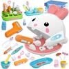 Bunny Doctor Kit For Toddlers Pretend Play Medical Kit Doctor Play Set For Dentist Role Play Brush Teeth Toys For Girls Boys