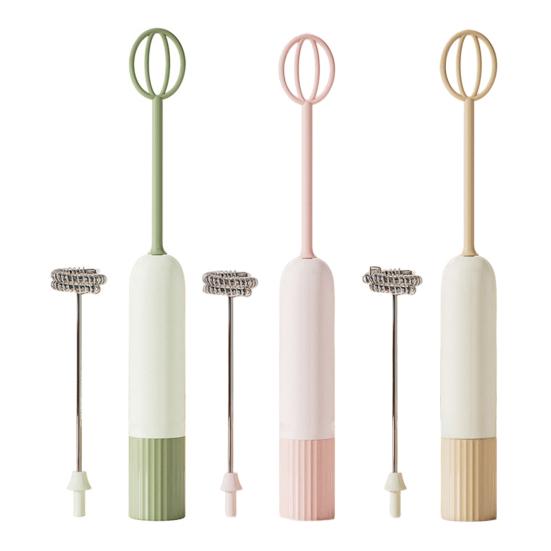 Eierschläger Handheld Elektrischer Schneebesen mit Doppelköpfen Schlagen Backen Aufschäumen Kaffee Milchschaum Mischen Lebensmittelgeeigneter Küchenmixer