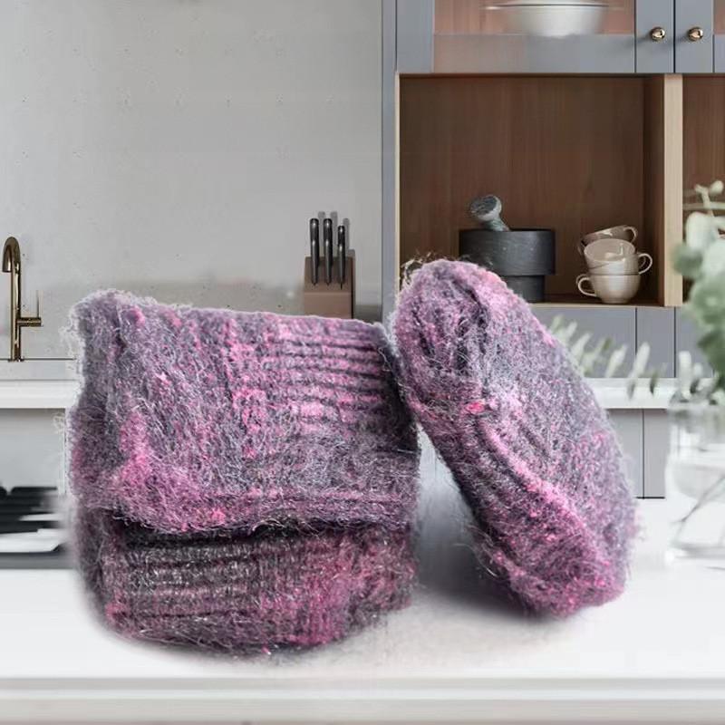 Ball Wire Steel Soap Brush Kitchen Cleaning Ball Degreasing Brush Dishwashing