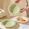 High End Circular Ceramic Plates Luxury Restaurant Salad Dessert Plate Delicious Dishes Pasta Dining Plate Exquisite Tableware