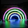 Rainbow Neon Signs with Base,LED Light, Atmosphere Lighting for Wall,Night Lamp,for Christmas,Winter,Birthday,Party,Home Decor
