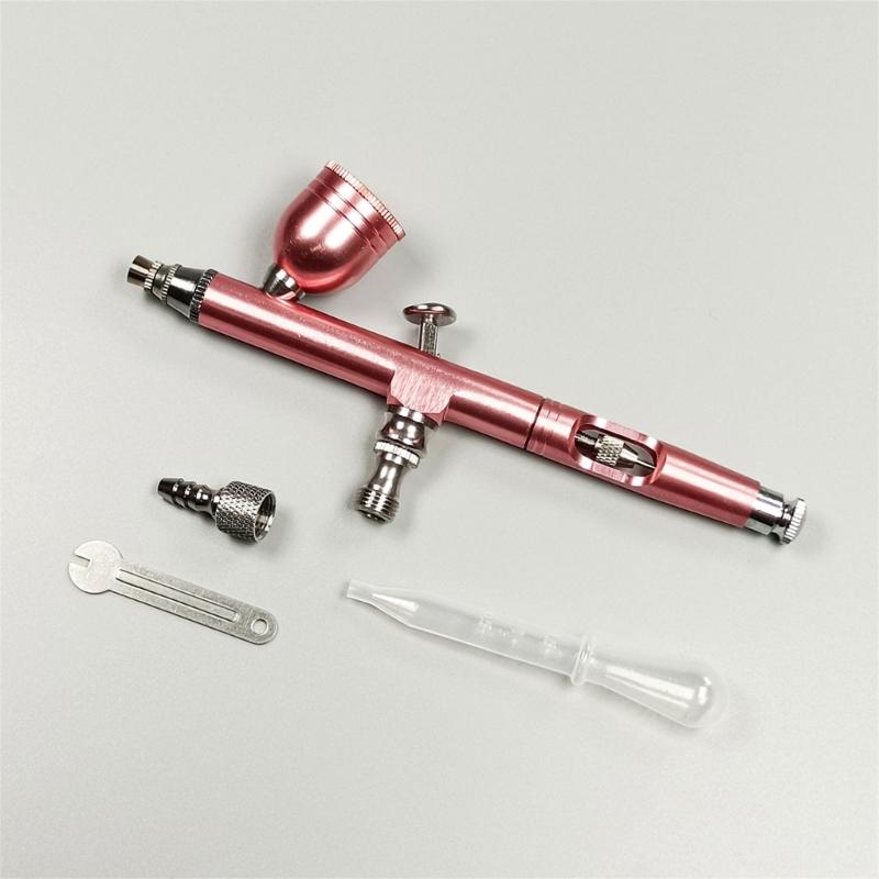 Double-Action 0.3mm Gravity-Feed Airbrush for Nail Manicures Small Air Brush Double-Action Large Gravity Feed Air Brush
