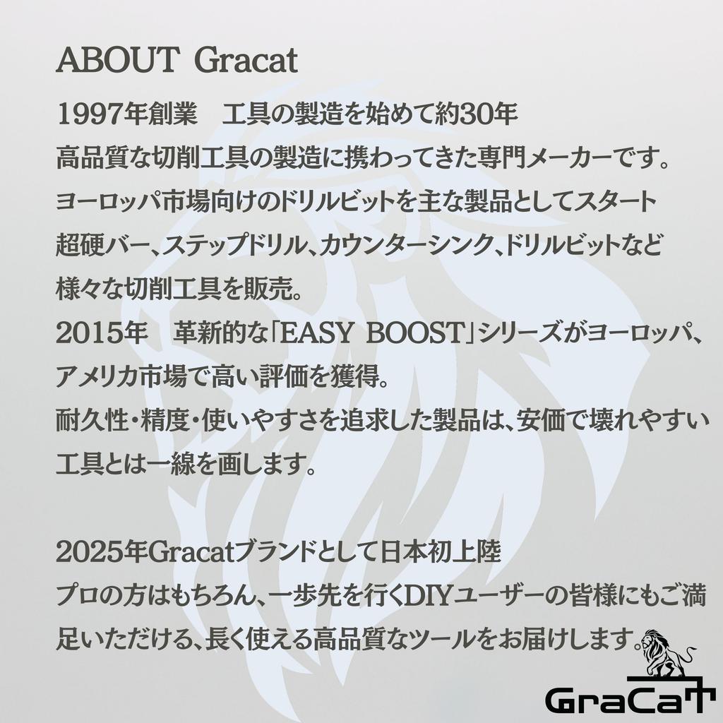 Gracat HSS 4-20 Zig Zag Cut Step Drill Impact Hex Shank HSS AlTiN Easy BOOST with Tip (9step2mm)