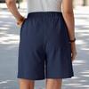 DAFIFY Women's Fashion Casual Solid Color Print High Waist Sport Shorts