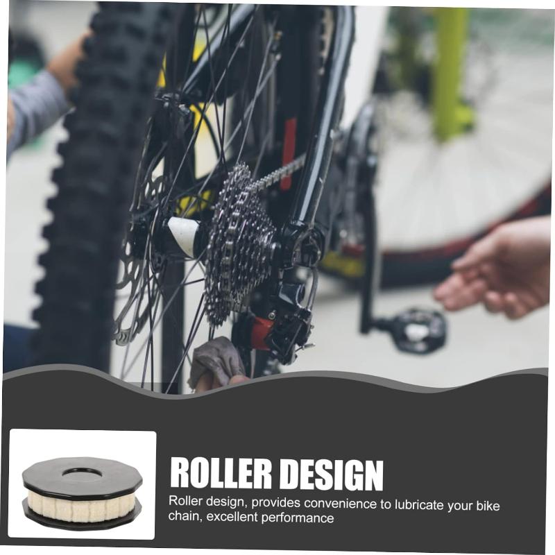 Bike Chain Oil Lubricator Tool Portable Roller Design Avoid Waste for Home Garage Bicycle Repair & Maintenance Parts