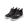 Puma Fun Racer Slip-On Little Kid Black White Kids Sneakers 193668-04