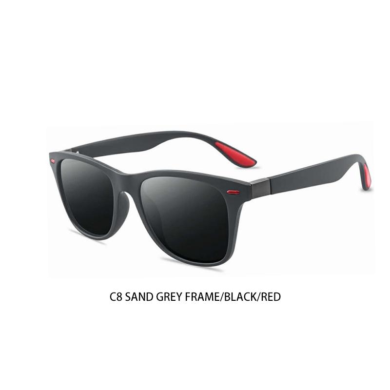 Men's Polarized Square Sunglasses Fashion Rice Nail Driver Glasses Riding Driving Sun Shade Sunglasses