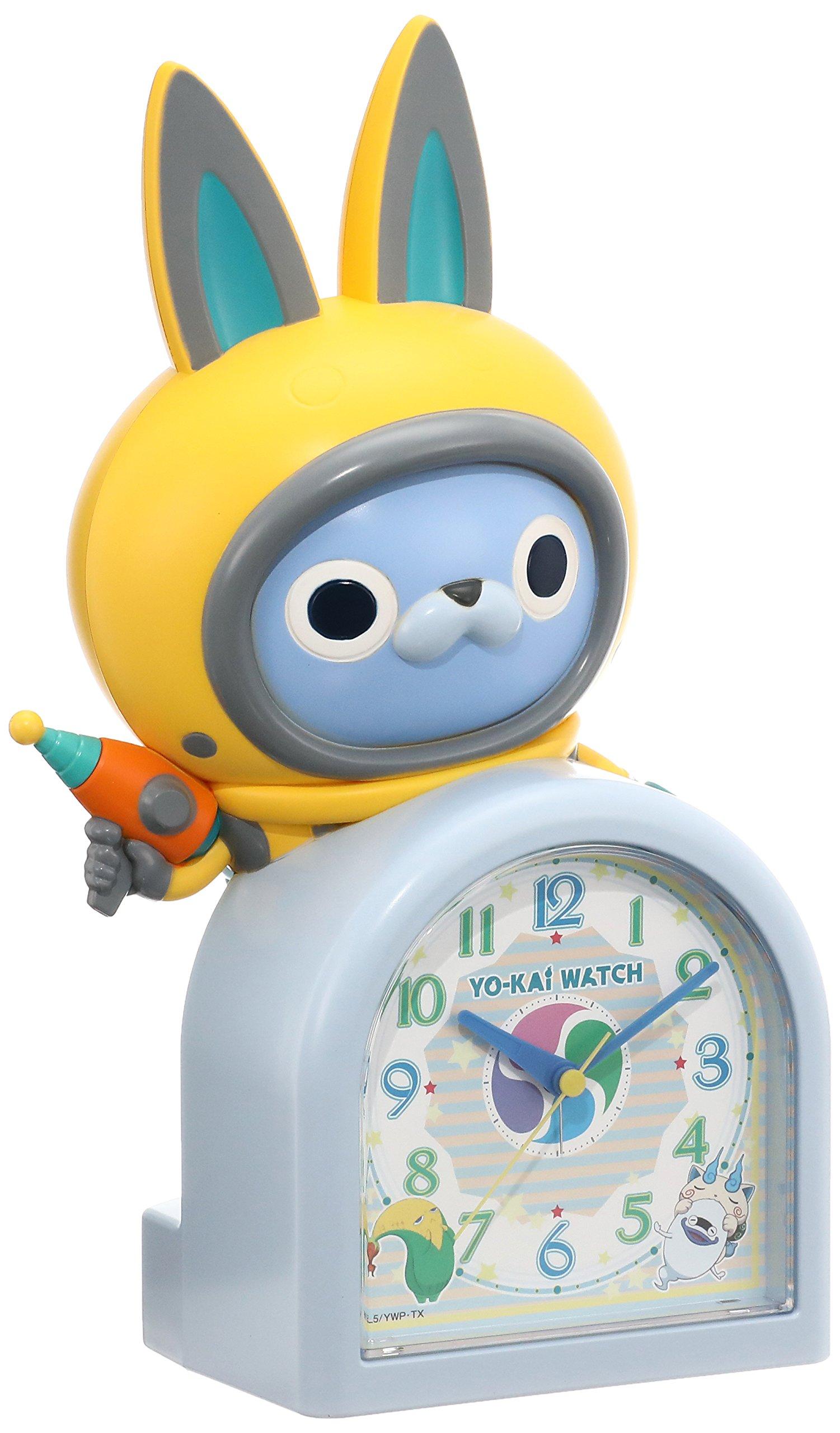 Seiko Clock JF380A Watch USApyon Alarm Clock with Talking Analog Yo-Kai Character-Shaped Alarm,
