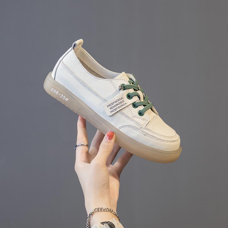 

Белые туфли Кожаные туфли на мягкой подошве 40 зелёный