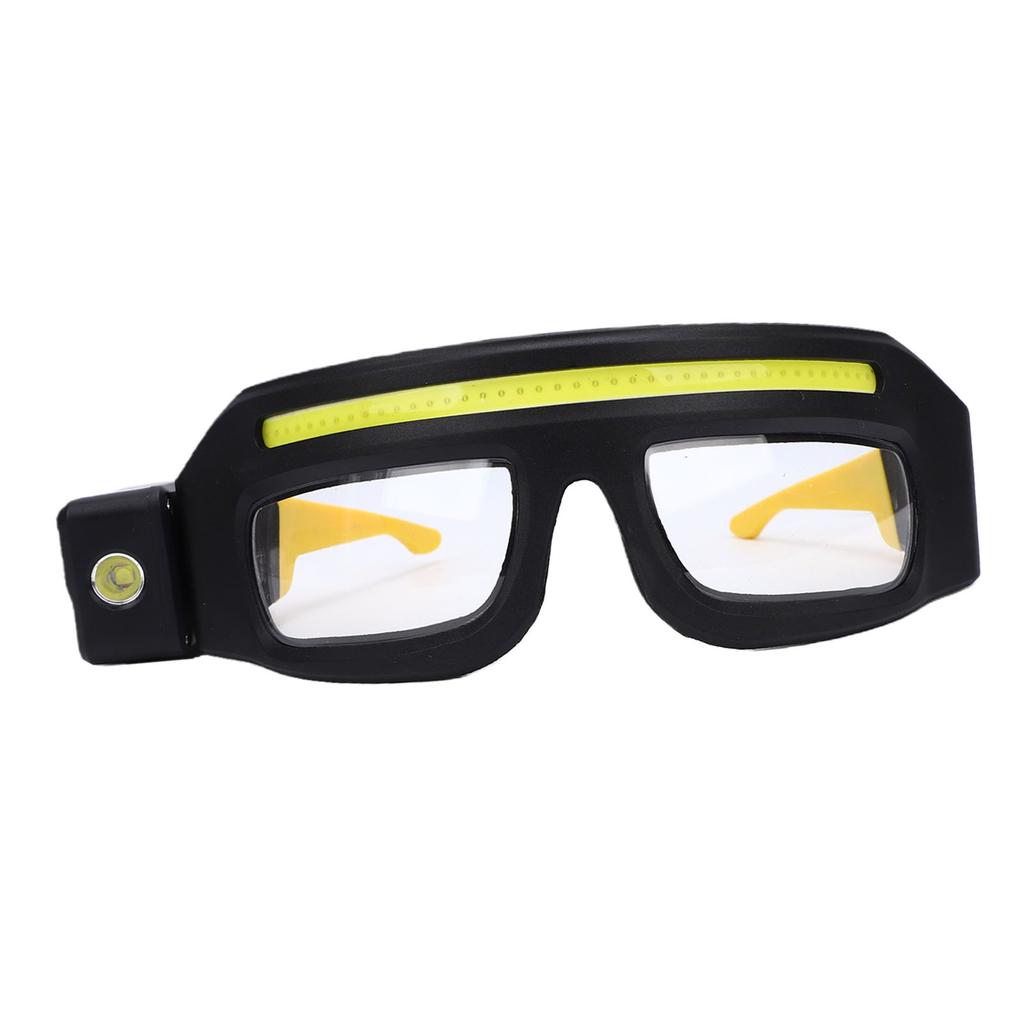LED Headlight Glasses with Motion Sensor and Touch Control USB C Charging 5 Modes Lighted Safety Glasses for Repair