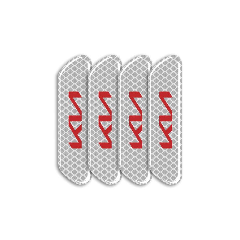 4PCS Car Door Safety Warning Reflective Mark 3D Sticker Car Styling For Kia Ceed Sorento Sportage Niro Optima Picanto Rio Morning Forte K8