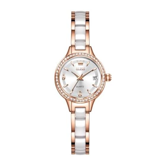 OLEVS Women s Waterproof Watch, Popular, Rose Gold, Quartz, Analog, Stylish, Business, Women s Watch, Date, Lightweight, Pink Gold, Women s Watch,