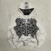 Amerikāņu Y2K Jauna Hip Hop Tendence Rāvējslēdzēja Hūdijs Sieviešu Ielu Ikdienas Brīvs Joker Vintage Džemperi Unisex Vilnas Polsterēts Silts Hūdijs