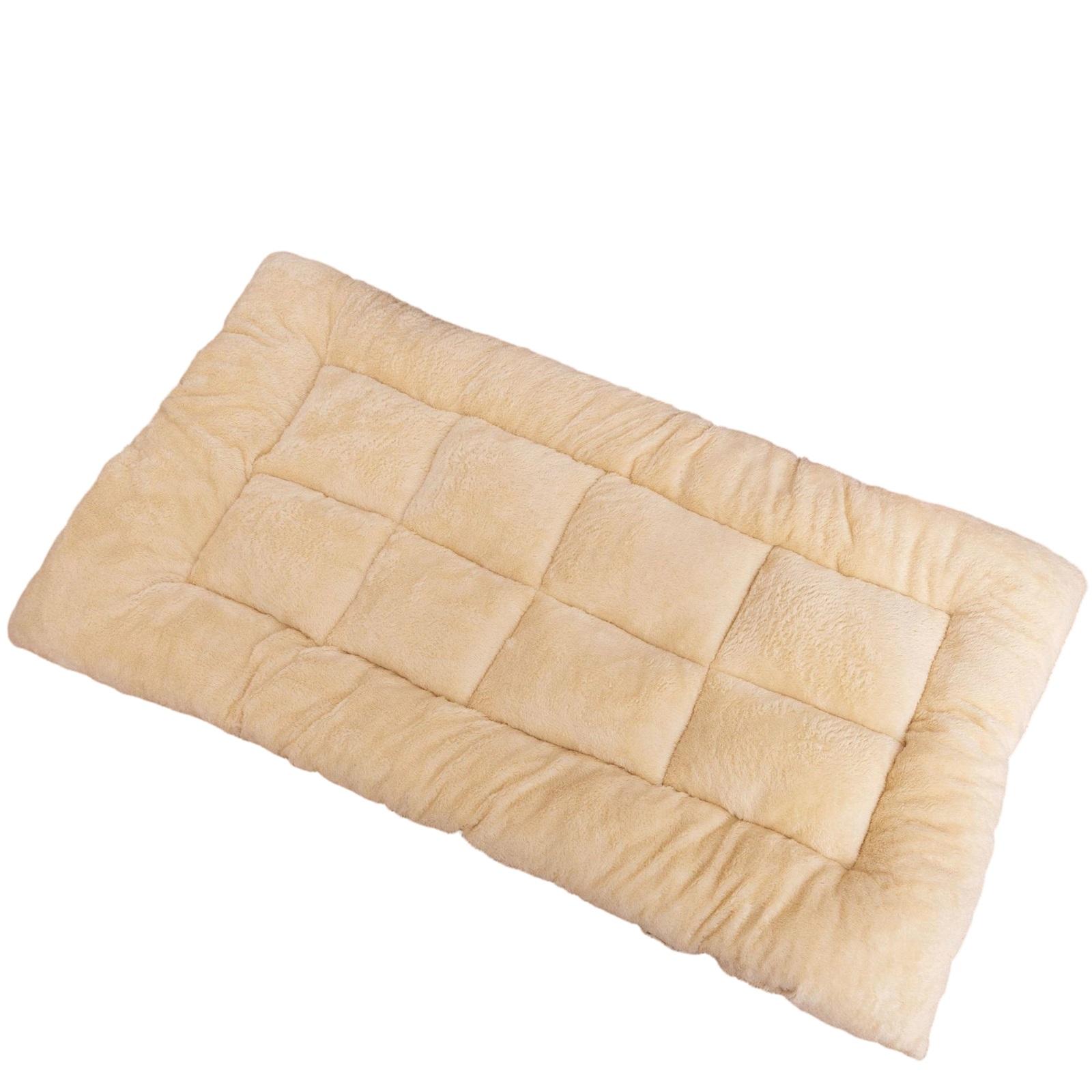 

Ультрамягкий плюшевый коврик-лежанка для питомцев - Уютная теплая подушка для собак и кошек, идеально подходит для всех сезонов One Size бежевый