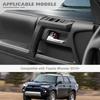JeCar 4pcs for 4Runner Interior Door Handle Cover Trim Carbon Fiber Interior Accessories for Toyota 4Runner 2010-2023