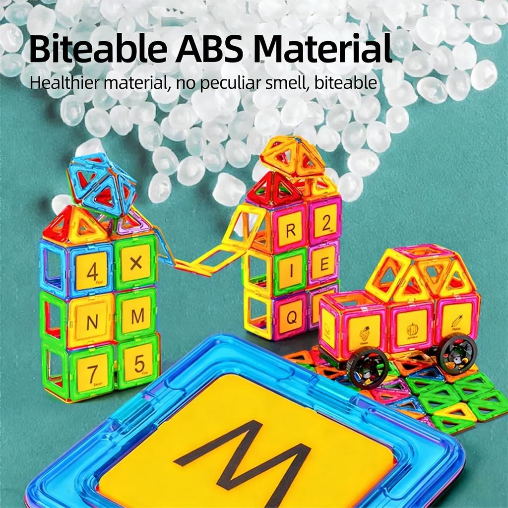 Non-Toxic Magnetic Building Blocks Toy Gift Diy Construction Set Kids Magnetic Block Tiles Educational Magnet Toys For Children