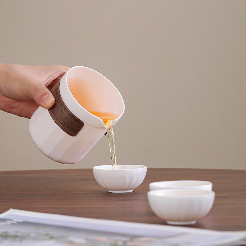Portable Ceramic & Glass Travel Tea Set