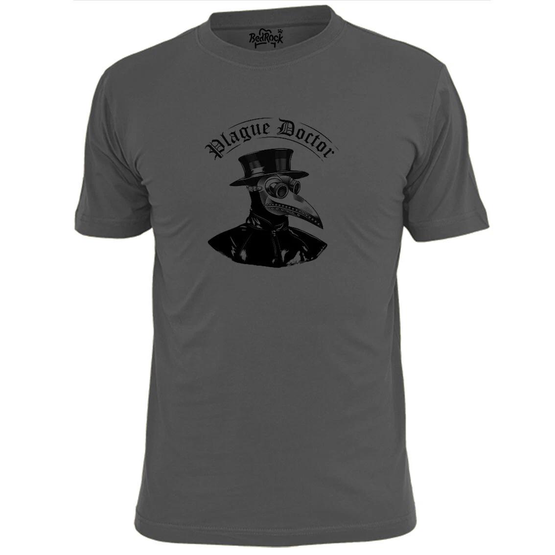 Mens Plague Doctor (2) T shirt Bubonic Black Death Physician S