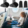 2PCS Adjustable Footrest Hammock Portable Travel Suspended Storage Bag Travel Long Flight Bus Train Office Leg Rest Hammock