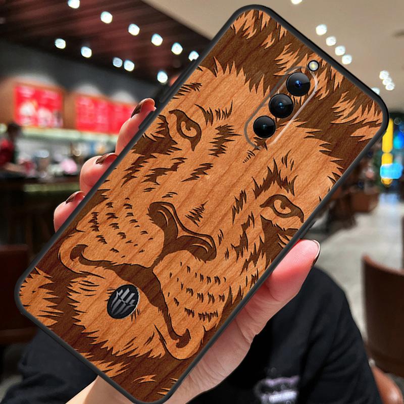 Deer Lion Elephant Wood Animal Case For ZTE Nubia Red Magic 10S 10 8 9 8S 9S 11 Pro Plus 10 Air 5G 6R 6 7 6S 7S Pro Cover