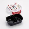 Skater Children's Lunch Box, 1 Tier, 360ml, with Core (Side Dishes Container), Fluffy Dome-Shaped Kids Lunch, Antibacterial Treatment, Made In Japan,