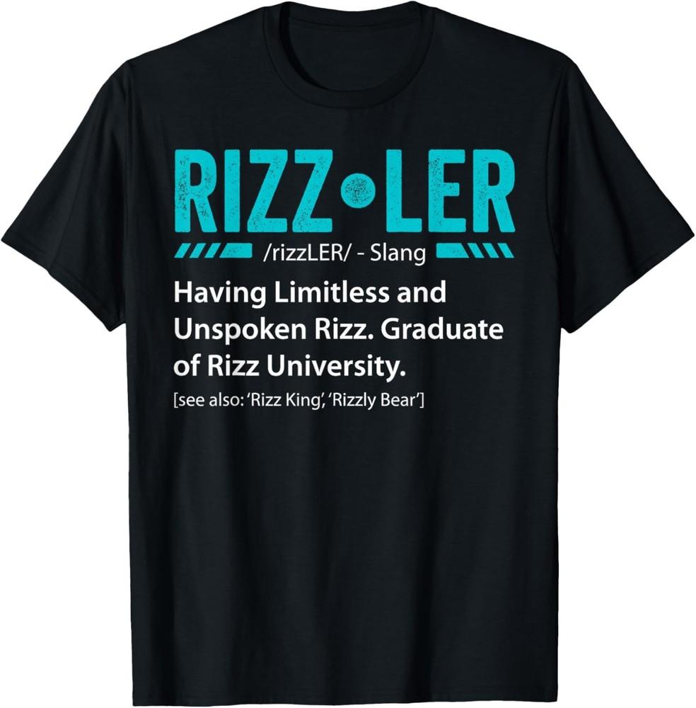 Rizzler Definition Funny Rizz God Meme Rizz King Gift T-Shirt Unisex T-Shirt S