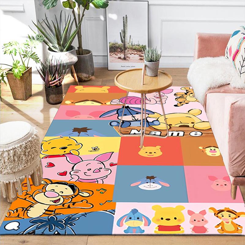 Custom 1Pc Pooh Friends Adventure Rug Office Carpet Indoor Outdoor Entrance Doormat Nonslip Soft And Comfortable Living Room D916366