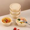 Disposable Corn Starch Round Bento Boxes with Lids