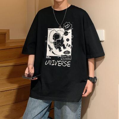 Plus Size Summer Short Sleeve T-shirt Men's Loose T-shirt Summer Half Sleeve T-shirts