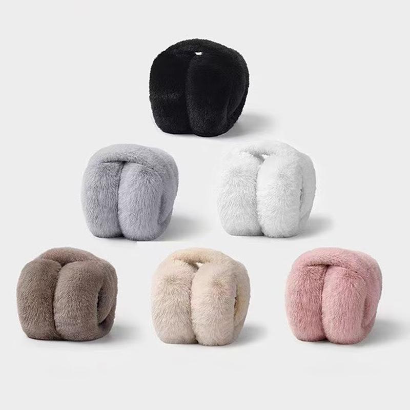 Solid Soft Plush Ear Keep Warmer Winter Earmuffs For Women Men Outdoor Earflap Protection Ear-Muffs Ear Cover
