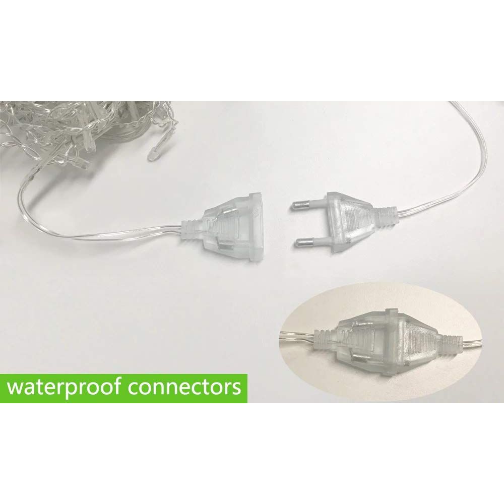 Ghirlandă Luminoasă cu Stele cu 12 LED-uri Alb Cald 138 LED-uri, 3 Metri Lumini Decorative pentru Decorațiune Crăciun, Nuntă, Petrecere, Casă & Terasa Iluminat Decorativ