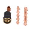 12-teiliges Set Plasma-Schneidgerät Elektroden Düsen Kappen Kit Plasma-Schneidbrenner Elektroden Düsen und Kappen für CB50