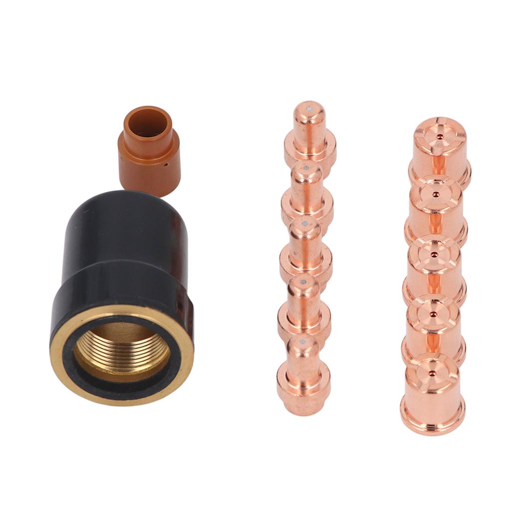 12-teiliges Set Plasma-Schneidgerät Elektroden Düsen Kappen Kit Plasma-Schneidbrenner Elektroden Düsen und Kappen für CB50