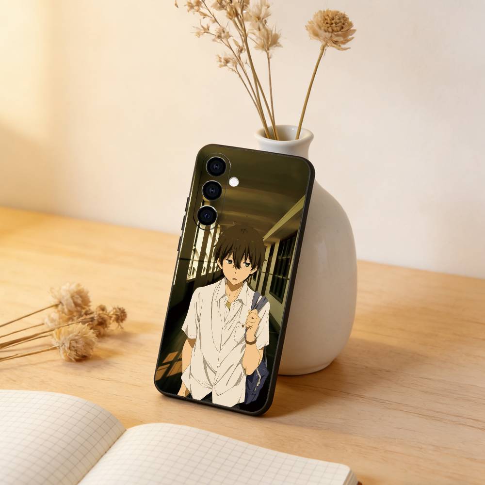 Hyouka Hotaro Oreki Phone Case For Samsung Galaxy A73,A72,A71,A70,A53,A52,A51,Soft Silicone Black Cover