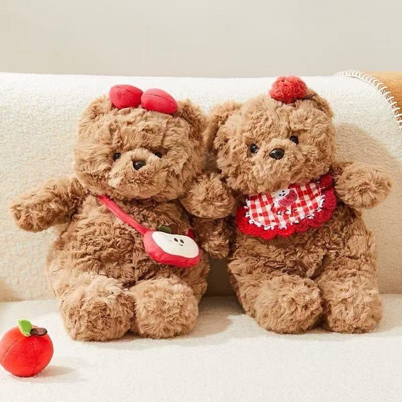 And Cute Soft Bear Stuffed Animal Plush Toy With Rose Velvet Children For