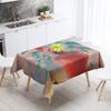 New Abstract Tea Tablecloth Waterproof and Oil-proof Dining Tablecloth Nordic Wind Bar Tablecloth Home Decoration
