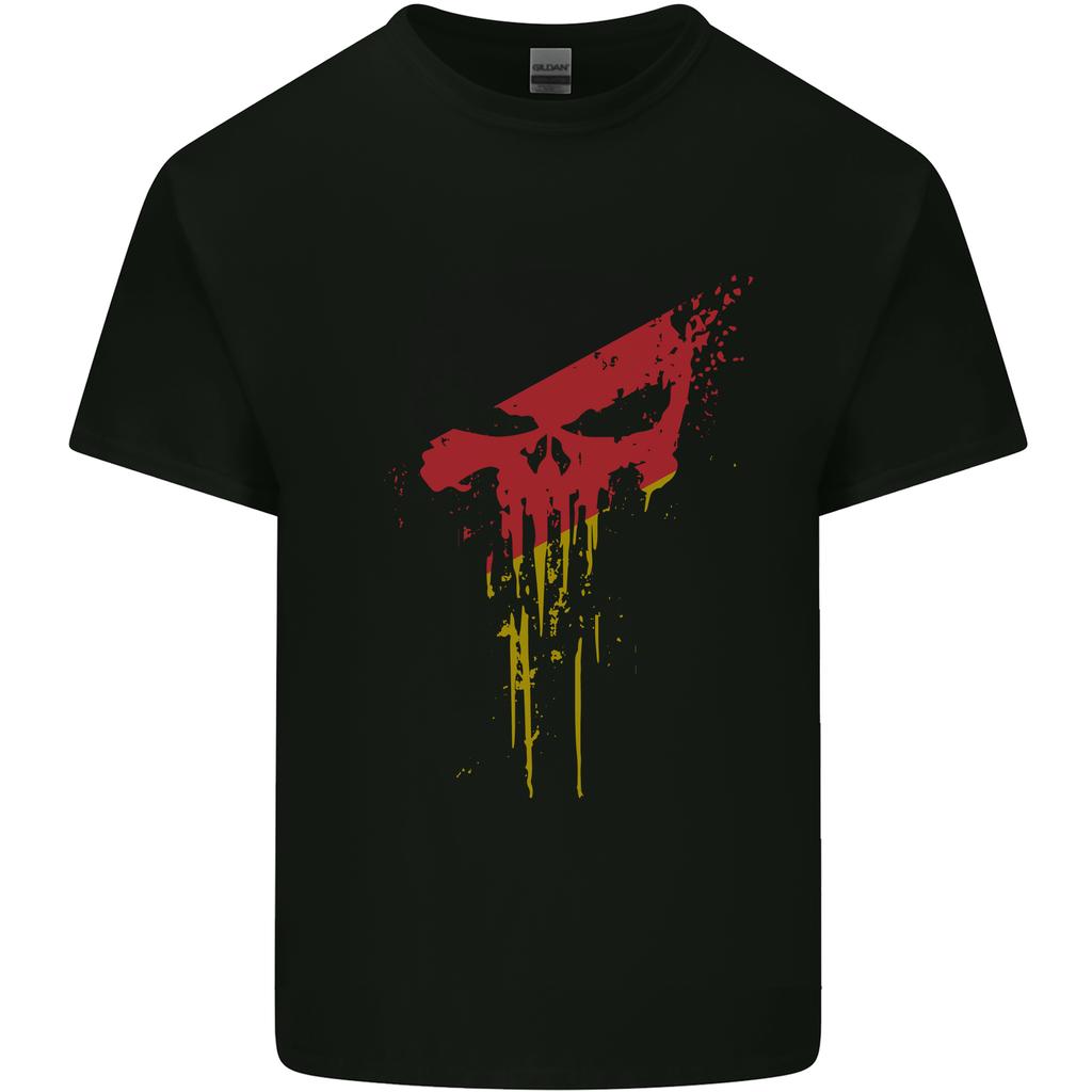 GerUnisex Skull Gym Training Bodybuilding Unisexs Light Cotton TShirt