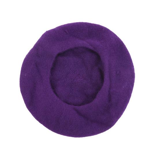 Women Girl Solid Color Warm Winter Beret French Artist Beanie Hat Ski Cap