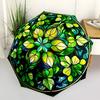 1pc Stained Glass Clover Automatic Folding Umbrella - 8-Rib Compact Travel Umbrella Durable & Portable for Outdoor Use, Perfect Gift for Birthdays127