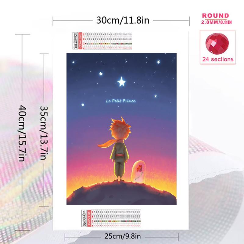 Little Prince Dew.33 100% Round Full Drill 5D DIY Diamond Painting Embroidery Cross Stitch Rhinestone Décor