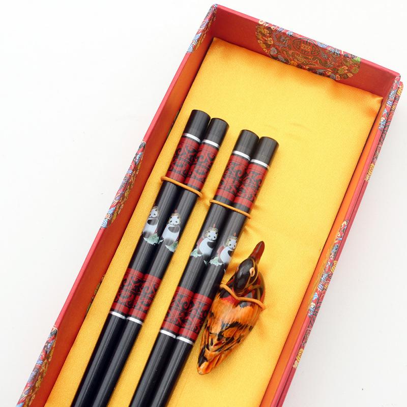 Dragon Pattern Wooden Chopsticks - Ideal for Business, Weddings, Travel, and Special Occasions