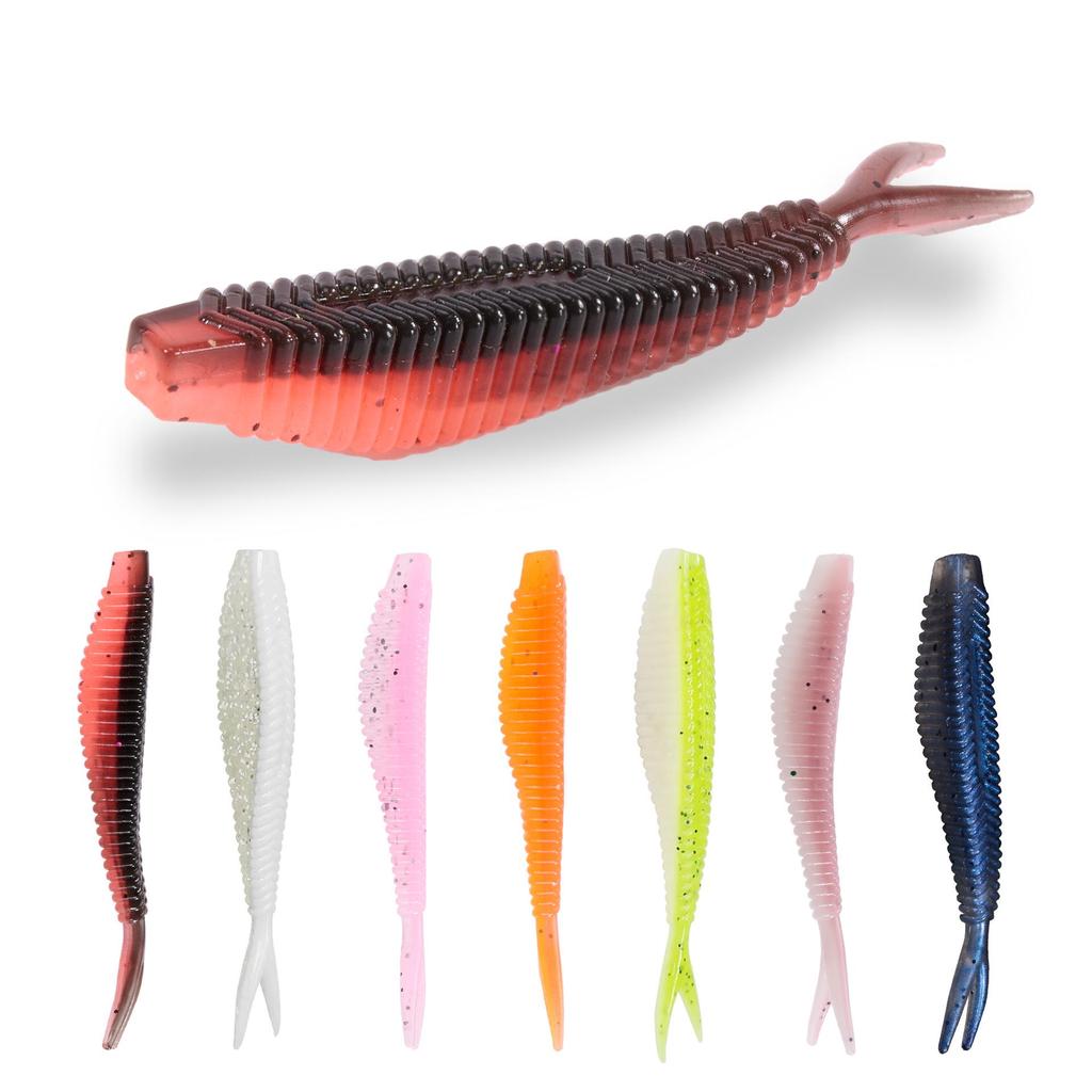 Soft Bait Tail Cutter: Fork Tail, Lead Head Hook, Worm & Maggot Crankbait for Mandarin Fish, Bass, Asp.