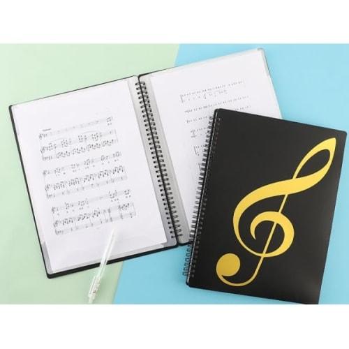 A4 Size Music File, Ring-Type, Band File, Music Score Holder, Waterproof Storage Holder, Clear File, A4 Note Folder, 20 Sheets/40 Pages, Writable, Ava